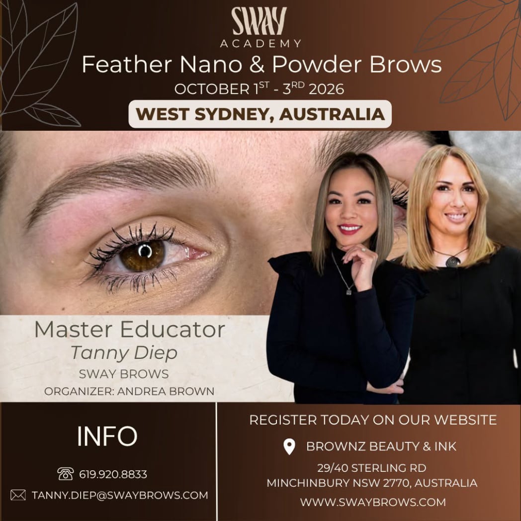 sway brows nano training sydney